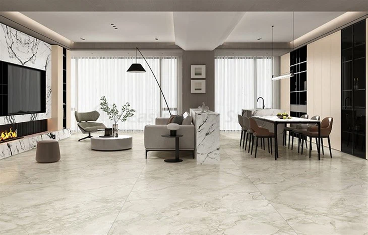 calacata grey sintered stone for countertop